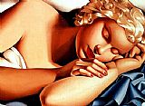 Girl sleeping II by Tamara de Lempicka